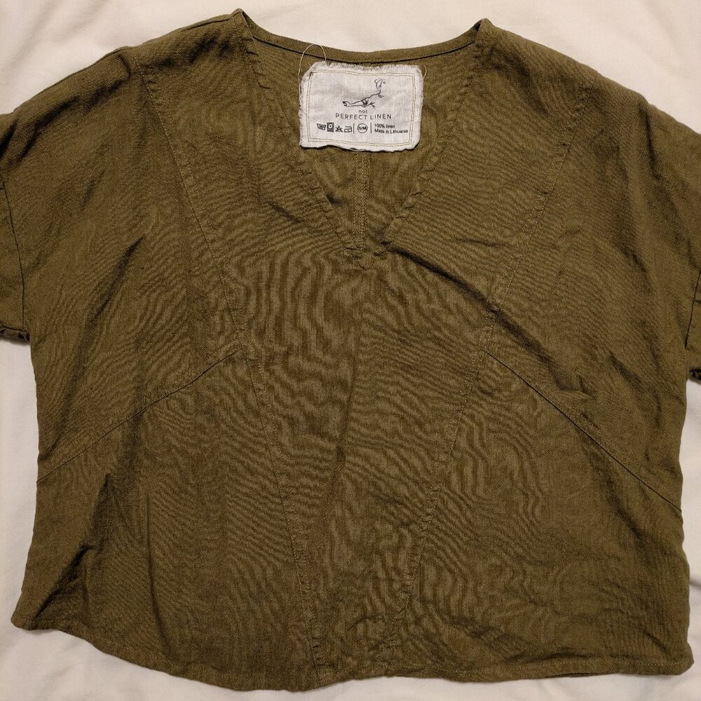 NotPerfectLinen Basel boxy top